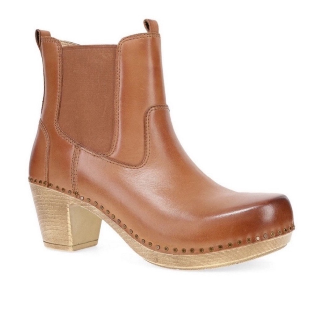 NWT Dansko Shayna Heeled Chelsea Boots Leather Sz 37 (US 6,5-7) - Picture 3 of 12